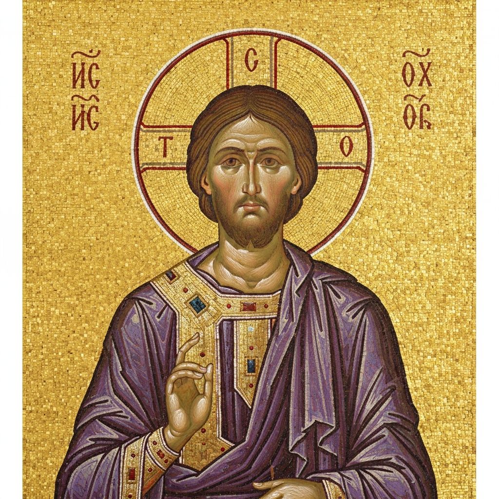 Christ Pantocrator mosaic inside Hagia Sophia, from its centuries as a Christian cathedral